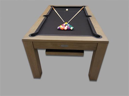 Signature Chester Silver Mist Wood Pool Dining Table 6ft: Warehouse Clearance