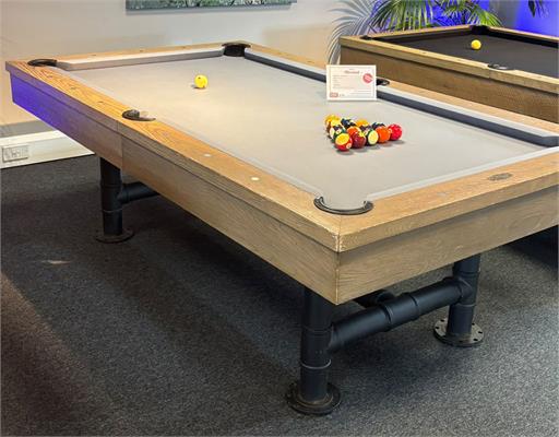 Signature Marshall Silver Mist Pool Dining Table: Warehouse Clearance