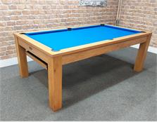 Signature Chester Oak Solid Wood Pool Table - 7ft: Warehouse Clearance