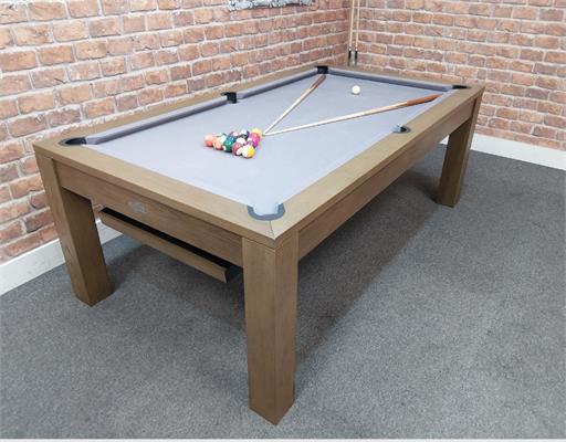 Signature Chester Silver Mist Pool Dining Table - 7ft: Warehouse Clearance