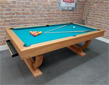 Signature Huntsman Solid Oak Pool Dining Table - 7ft: Warehouse Clearance