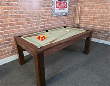 Signature Chester Walnut Pool Dining Table - 6ft: Warehouse Clearance