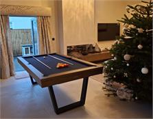 Signature Hackett Silver Mist Pool Dining Table: 7ft