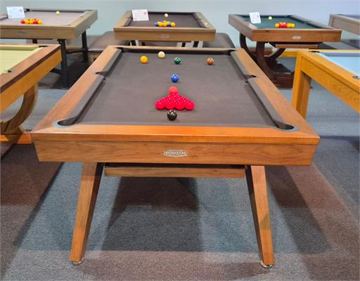 Signature Sexton Walnut Pool Dining Table - 7ft: Showroom Clearance