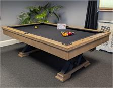 Signature Visconti Silver Mist American Pool Dining Table: 7ft - Sowroom Clearance Clearance