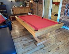 Signature Huntsman Solid Oak Pool Dining Table - 7ft: Warehouse Clearance