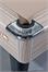 Supreme Winner Pool Table in Driftwood Finish with Taupe Cloth - Close Up of Table Corner