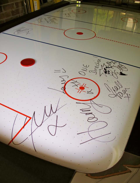 X-Factor Signed Air Hockey Table