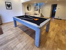 Signature Warwick Pool Dining Table: Concrete - 7ft