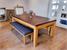 Signature Anderson Pool Dining Table - Oak & Walnut Finish - Installation - Dining Top