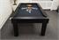 Jack Daniel's Oxford Pool Dining Table in Black - End View