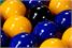 Signature Pro Series 2" Resin English Blues and Yellows Ball Set - Shine