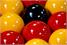 Signature Pro Series 2" Resin English Reds and Yellows Ball Set - Shine