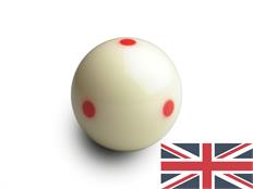 1 7/8” Aramith SA Pro English Single White 6 Dots Cue Ball