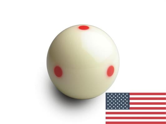 2 1/4” Aramith SA Pro American Single White 6 Dots Cue Ball