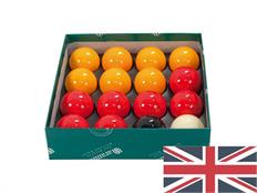 2” Aramith Reds and Yellows Casino “Premier” English Pool Balls