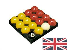 2” Reds and Yellows English Pool Balls