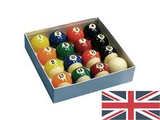 2" Spots and Stripes English Pool Balls
