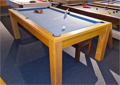 Signature Chester Oak Pool Dining Table: 7ft - Warehouse Clearance