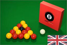 2" Signature Pro Series Reds and Yellows English Pool Balls