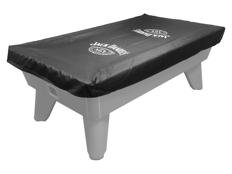 Jack Daniel's Faux Black Leather Pool Table Cover - Graphic