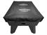 Jack Daniel's Faux Black Leather Pool Table Cover - End View
