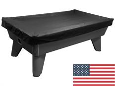 Black Faux Leather American Pool Table Cover