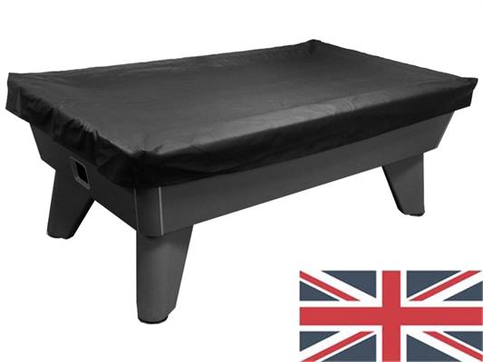 Black Faux Leather English Pool Table Cover