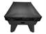 Black Faux Leather Pool Table Cover - End View