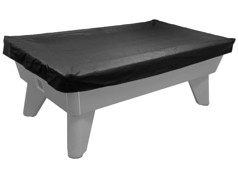 Black Faux Leather Pool Table Cover - Graphic