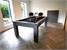 Signature Warwick Pool Dining Table - Onyx Grey Finish - Black Cloth - Installation