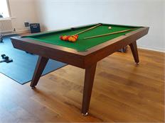 Signature Sexton Solid Walnut Pool Dining Table: 7ft - Warehouse Clearance
