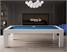Bilhares Carrinho Parma Pool Table - White Finish - Side