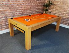 Signature Chester Oak Pool Dining Table: 7ft - Warehouse Clearance