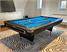 Signature Lincoln American Pool Table - Black Finish - Tournament Blue Cloth - Installation