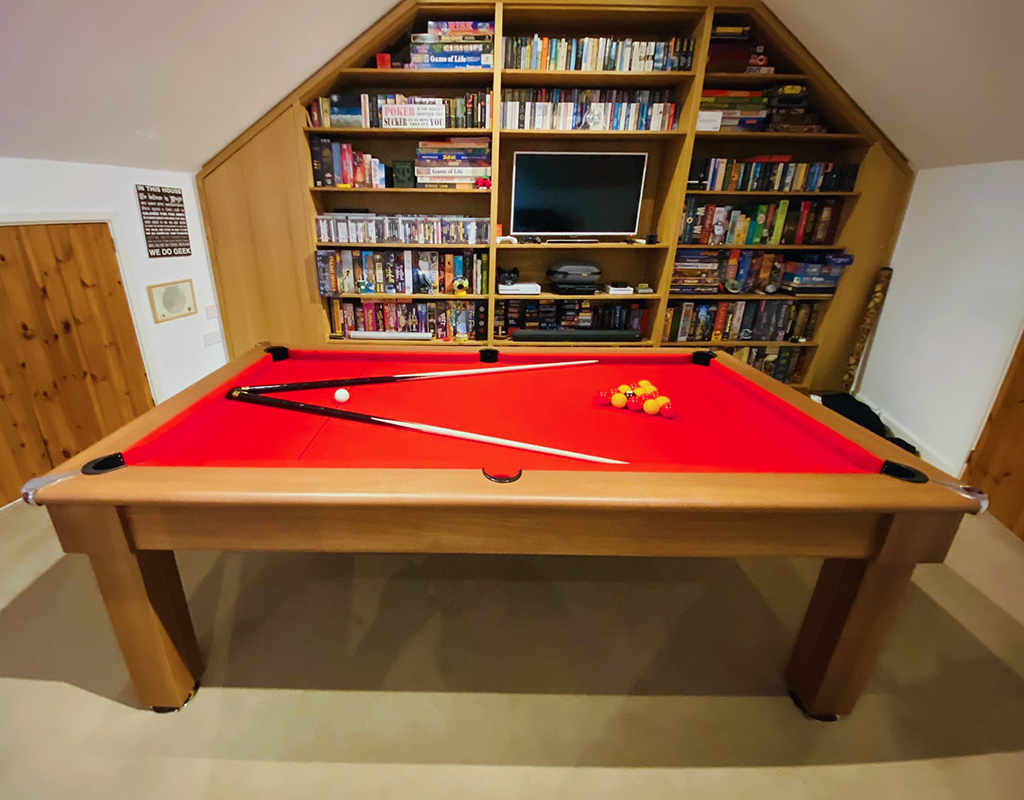 Signature Oxford Pool Dining Table Walnut Finish 7ft Free Delivery!