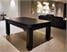 Signature Warwick Pool Dining Table - Black Finish - Green Cloth - Dining Top