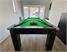 Signature Warwick Pool Dining Table - Black Finish - Green Cloth - 3