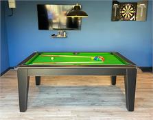 Classic Pool Dining Table - Black Finish, 7ft