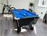 Supreme Winner Pool Table - Black Finish - Tournament Blue Cloth - Installation - 2