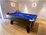 Supreme Winner Pool Table - Black Finish - Tournament Blue Cloth - Installation - 1