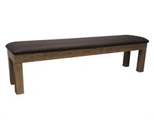 Signature Upholstered US Pool Table Storage Bench - Silver Mist
