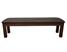 Signature Upholstered Pool Table Bench With Storage - Walnut Finish - Front