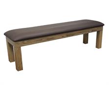 Signature Upholstered Pool Table Storage Bench - Silver Mist