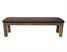 Signature Upholstered Pool Table Bench With Storage - Silver Mist Finish - Front