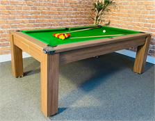 Signature Warwick Pool Dining Table: Walnut Finish, 7ft - Warehouse Clearance