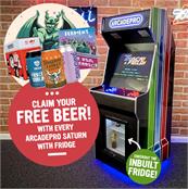 ArcadePro Saturn 2 5914 Arcade Machine with Mini Fridge