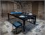 Aramith Fusion Pool Dining Table - Black & Grey Oak Finish - 1