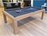 Billiards Monfort Lewis Pool Dining Table - Sand Oak Finish - Grey Cloth