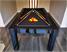 Billiards Monfort Lewis Pool Dining Table - High Gloss Black Finish - Black Cloth